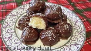 Christmas Coconut Truffles