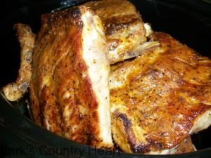 Slow Cooker Dry Rub BBQ Ribs